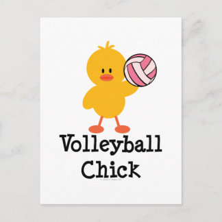 Volleyball Chick Postcard