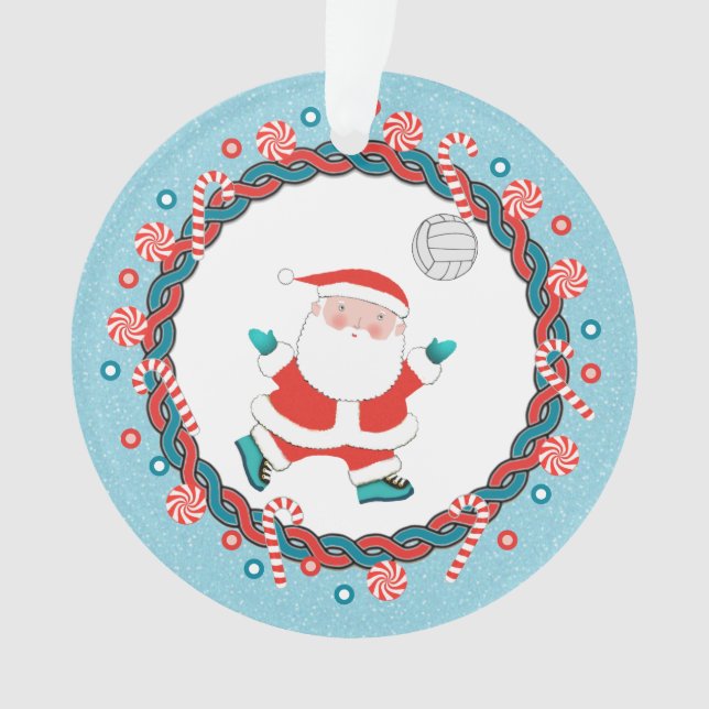 Volleyball Christmas Collectible Ornament (Front)