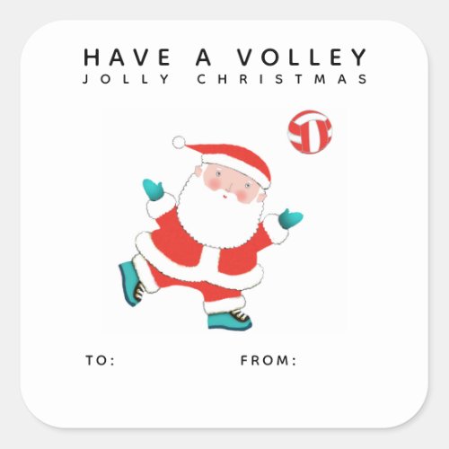 Volleyball Christmas Gift Tags