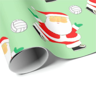 Volleyball Christmas Gift Wrapping Paper