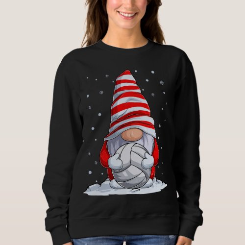 Volleyball Christmas Gnome Family Xmas Sweatshirt