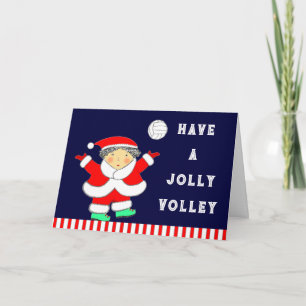 Volleyball Christmas Holiday Card