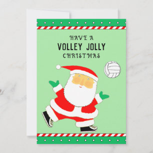 Volleyball Christmas Holiday Card