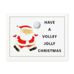 Volleyball Christmas Holiday Postcard Volleyball Christmas Holiday Postcard