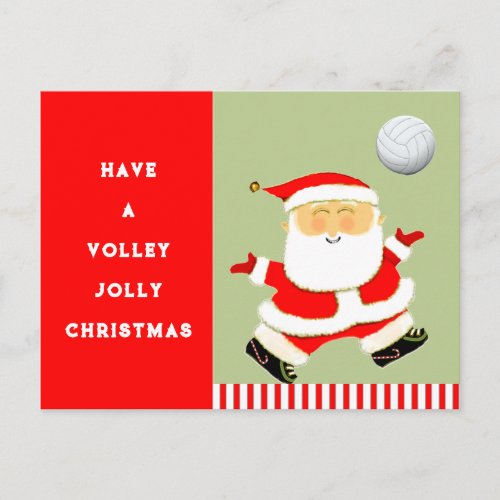 Volleyball Christmas Holiday Postcard