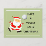 Volleyball Christmas Holiday Postcard