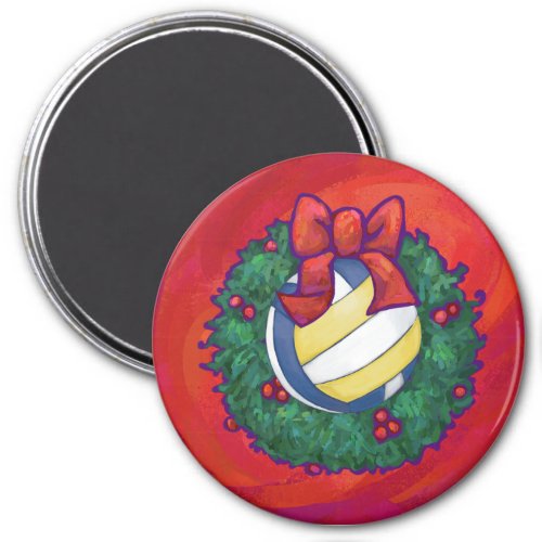 Volleyball Christmas Magnet