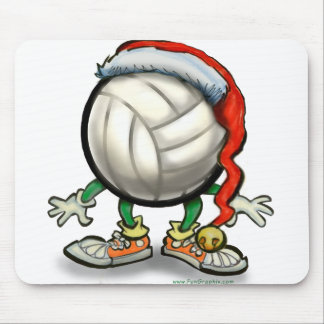 Volleyball Christmas Mouse Pad
