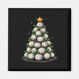 Volleyball Christmas Tree Holiday Magnet