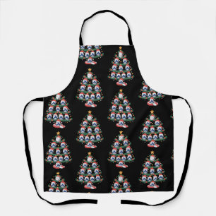 Volleyball Christmas Tree Lights Sports Player  Apron
