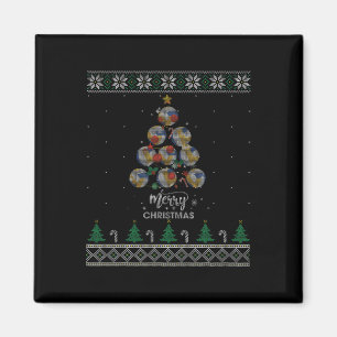Volleyball Christmas Tree Xmas Gift For Volleyball Magnet