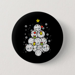 Volleyball Christmas Tree Xmas Sports Player Men W Button