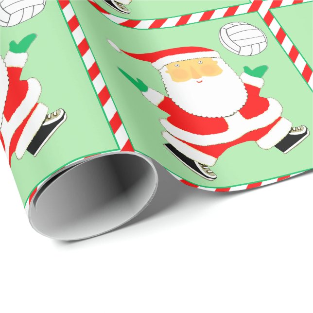 Volleyball Christmas Wrapping Paper (Roll Corner)