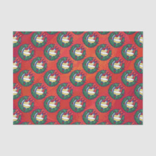 Volleyball Christmas Wreath Tissue Paper