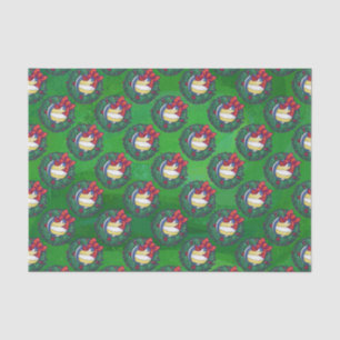 Volleyball Christmas Wreath Tissue Paper