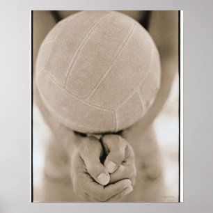 Volleyball Close-Up Poster