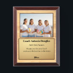 Volleyball Coach Award | Custom Team Photo & Text Plaque<br><div class="desc">A personalized Volleyball with the coach, players' names, and their custom pictures can serve as a memorable and unique memento for a team. This thoughtful gesture fosters a sense of unity, pride, and camaraderie among team members, while also providing a tangible reminder of their shared experiences and achievements under the...</div>