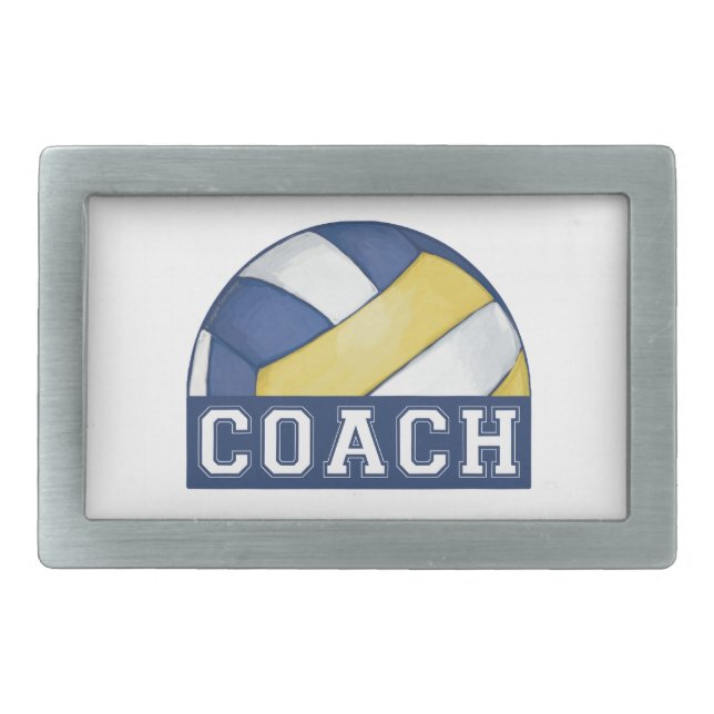 Volleyball Coach Belt Buckle (Front)