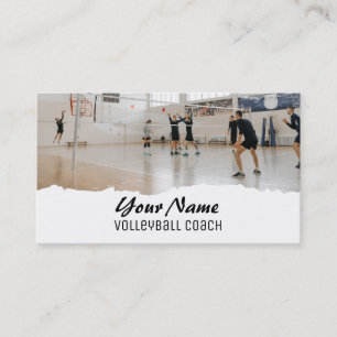 Volleyball Coach Business Card