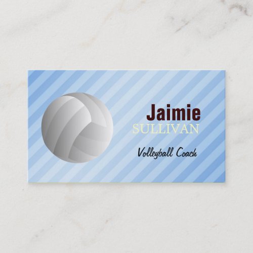 Volleyball Coach Business Cards