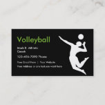 Volleyball Coach Business Cards
