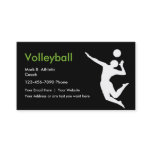 Volleyball Coach Business Cards Volleyball Coach Business Cards