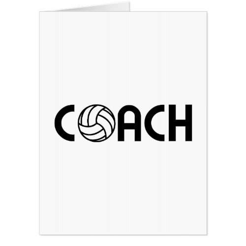 Volleyball Coach Card