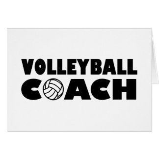 Volleyball coach cards