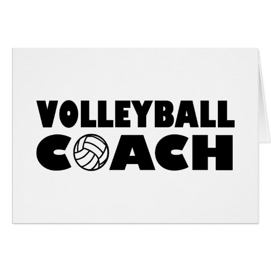 Volleyball coach cards (Front Horizontal)