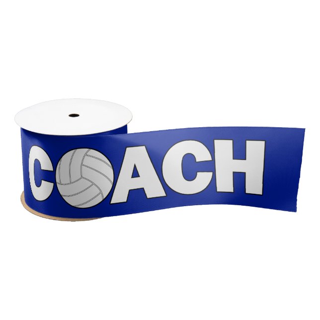 Volleyball Coach Custom Color Ribbon (Spool)