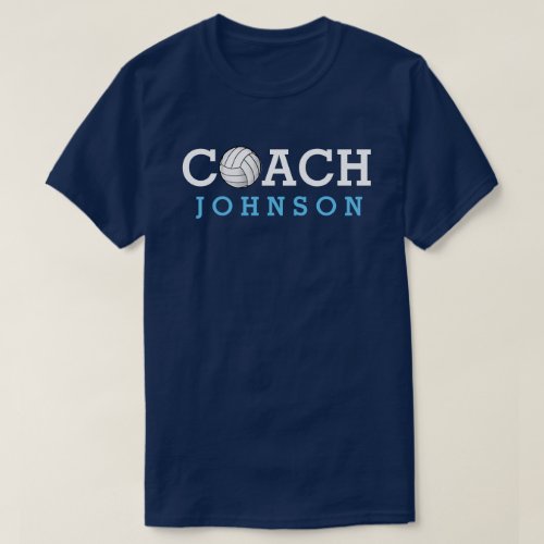 Volleyball Coach Custom Name T_Shirt