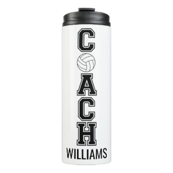 Volleyball Coach Custom Thank You Gift Tumbler by Team_Lawrence at Zazzle