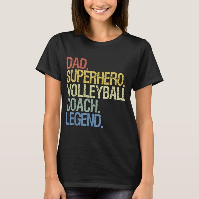 Volleyball coach dad T-Shirt (Front)