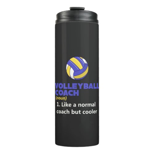 Volleyball Coach Definition Thermal Tumbler
