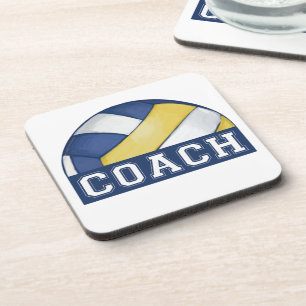 Volleyball Coach Drink Coaster