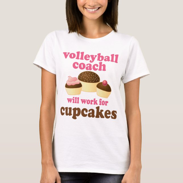 Volleyball Coach (Funny) Gift T-Shirt (Front)