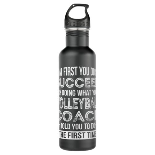 Volleyball Coach Gift  Funny Thank You Gift Stainless Steel Water Bottle