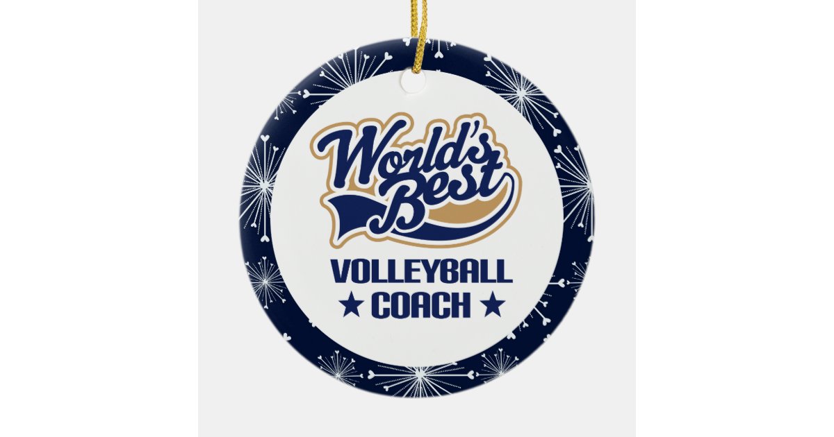 Volleyball Coach Gift Ornament | Zazzle.com