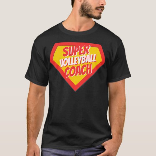 Volleyball Coach Gifts Super Volleyball Coach T_Shirt