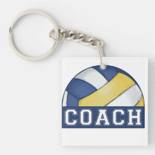 Volleyball Coach Keychain