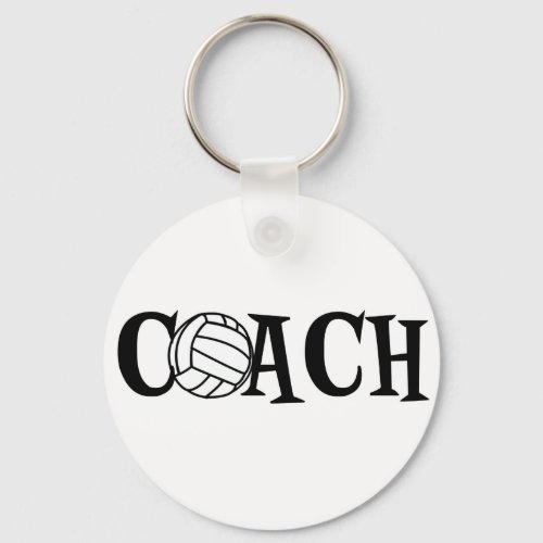 Volleyball Coach Keychain