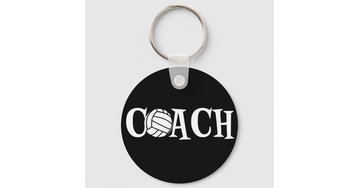 Volleyball Coach Keychain Zazzle