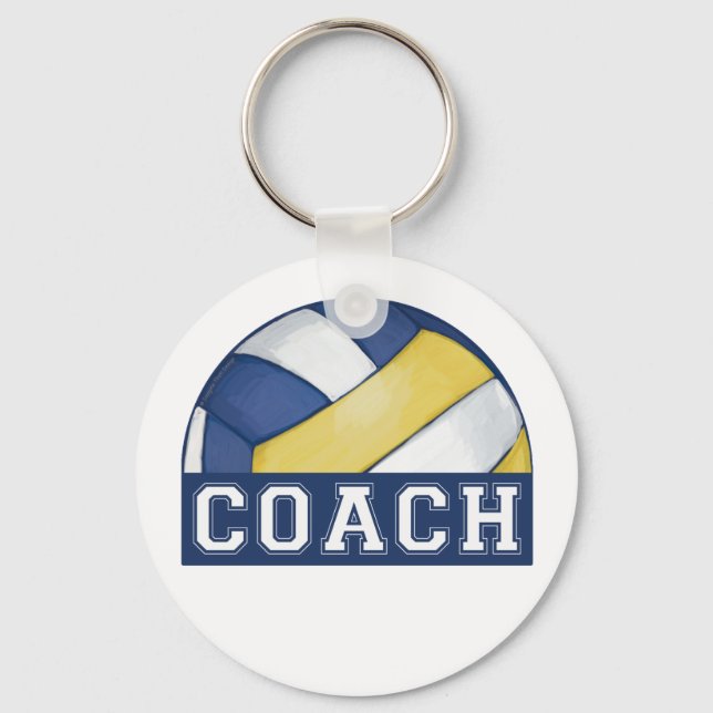 Volleyball Coach Keychain (Front)