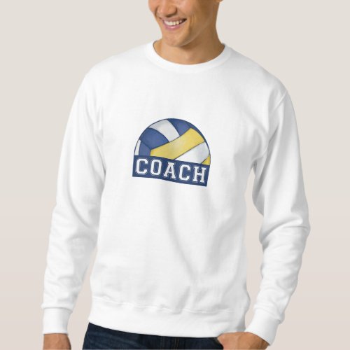 Volleyball Coach Mens Basic Sweatshirt