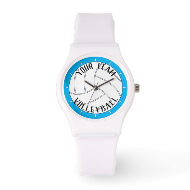 Volleyball Coach or Player Custom Team Name Sports Watch (Front)