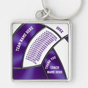 Volleyball Coach Personalized Volleyball Keychains