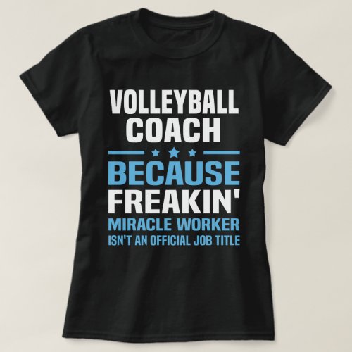 Volleyball Coach T_Shirt
