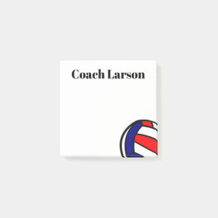 Volleyball coach thank you gift sticky notes! post-it notes