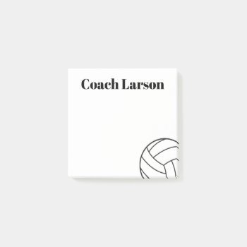 Volleyball Coach Thank You Gift Sticky Notes! Post-it Notes by Team_Lawrence at Zazzle