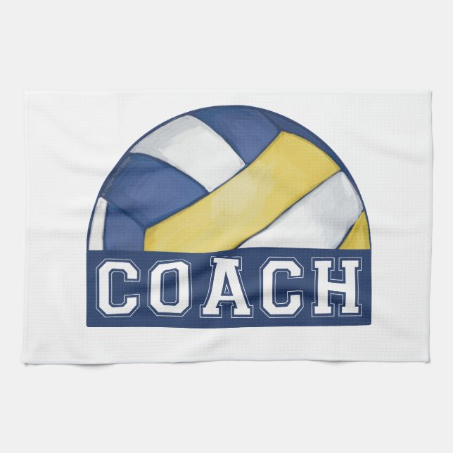 Volleyball Coach Towel (Horizontal)